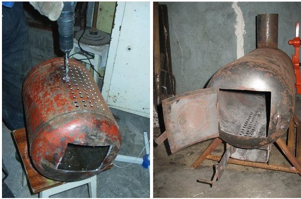 fare una stufa a ventosa orizzontale