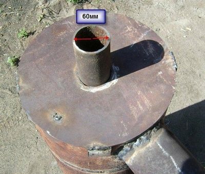 camino alla stufa da una bombola del gas
