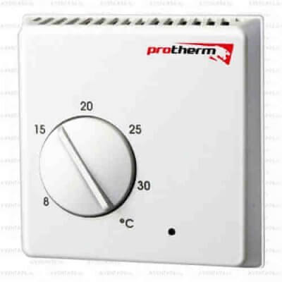 ترموستات الغرفة الكهروميكانيكية ثنائية الموضع Protherm Exabasic للغلاية الغازية