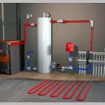 Foto - Vloerverwarming van een ketel in een woonhuis