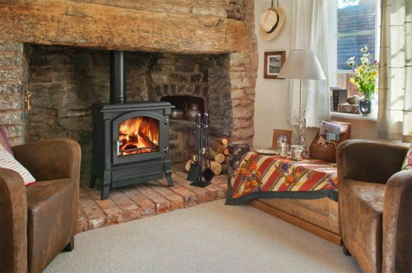 chimeneas con calefacción de aire