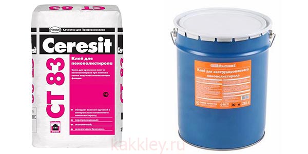 Adhesivo de espuma de poliestireno para interiores