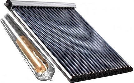 Thiết kế và ưu điểm của bộ thu năng lượng mặt trời chân không