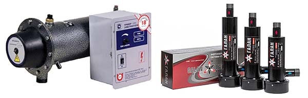 Elektriniai katilai - kaitinimo elementai ir elektrodas