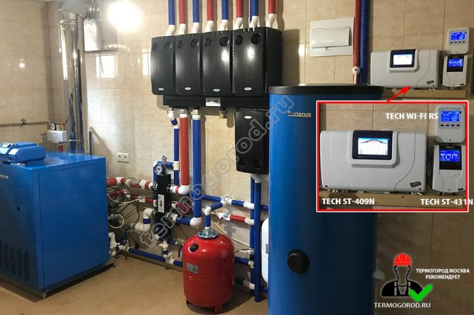 Installazione del controller tech st-409n, st-431n, wifi-rs