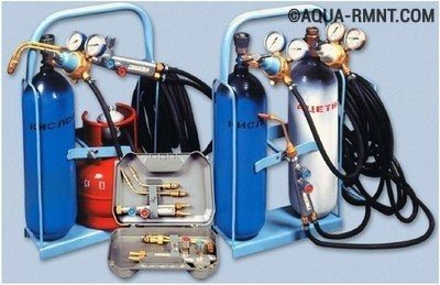 Un set de echipamente și consumabile pentru sudarea cu gaz