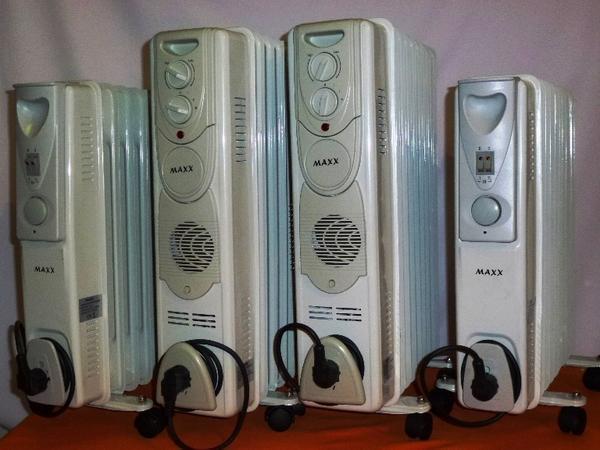 Máy sưởi được chia theo công suất tùy thuộc vào diện tích của phòng sưởi