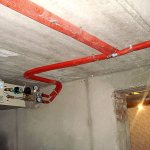 Dispozitiv de conducte de încălzire și principiul de funcționare a circuitului de încălzire a schimbătorului de căldură pentru ventilația alimentării cu apă