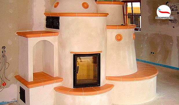 Forno di mattoni intonacati
