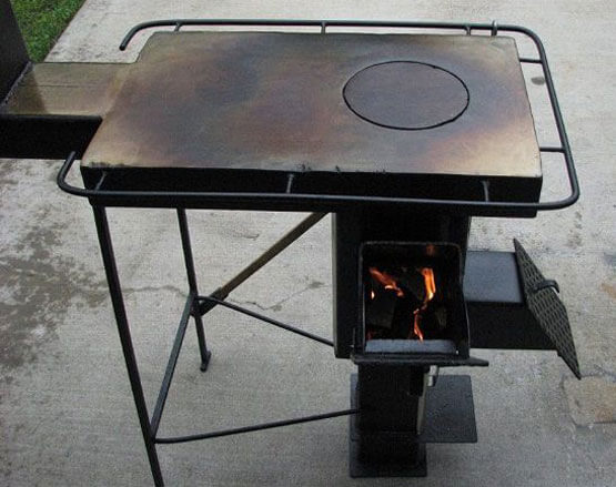 cuptor de tabără bricolaj din metal