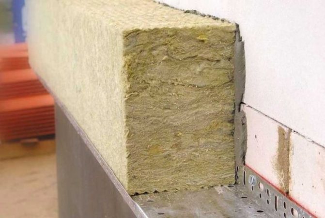 Lajes de lã mineral com ligante sintético