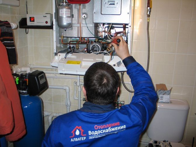 Reparatie van Baksi-ketels