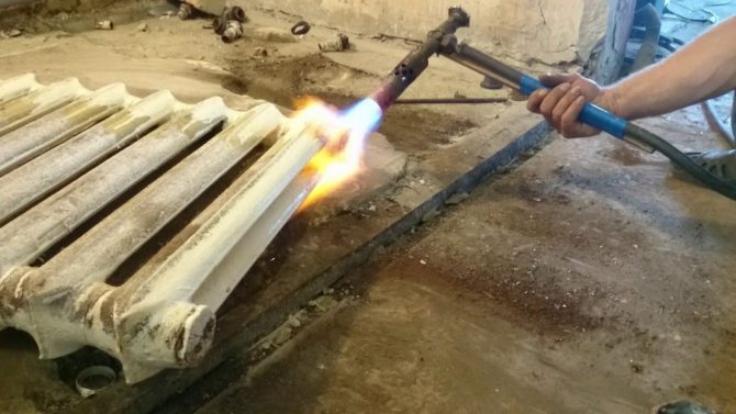 reparation af støbejernsradiatorer
