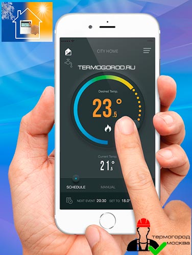Controllo dello smartphone Salus iT500