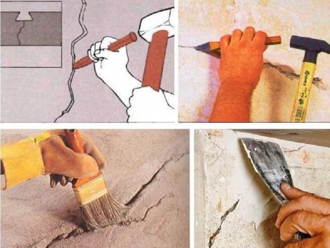 Putty and crack fyllning