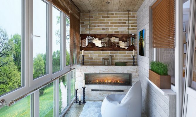 Ideias modernas para o design e arranjo da varanda e loggia