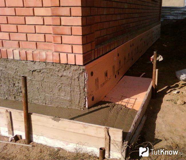 Cách nhiệt của tầng hầm với penoplex