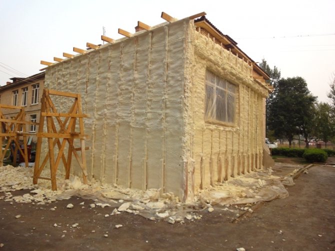 Aislamiento térmico con espuma de poliuretano