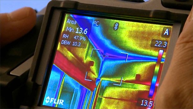 FLIR warmtebeeldcamera en dauwpunt