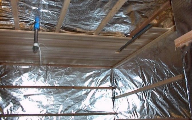 aislamiento térmico de la sala de vapor desde el interior