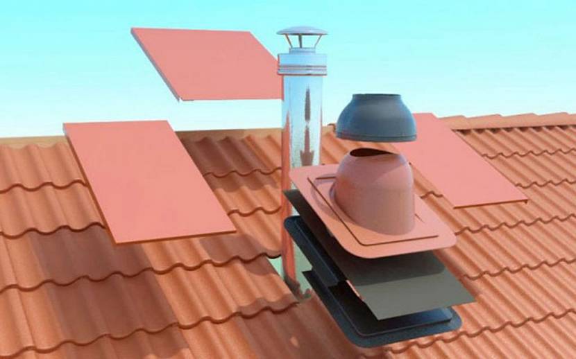 ventilationsrör på taket