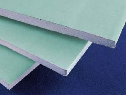 Parede de gesso resistente à umidade