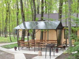 Avgasparaply över grillen