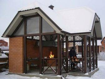 Avgasparaply över grillen