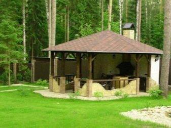 Avgasparaply över grillen